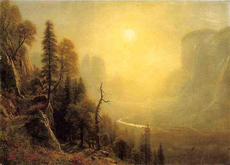 Albert Bierstadt Study_for_Yosemite_Valle Sweden oil painting art